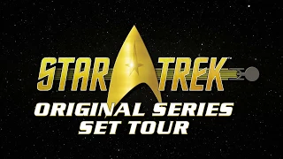 Doug Drexler, Michael and Denise Okuda give a tour of the Enterprise