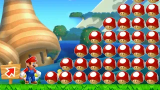 マリオは「ニュー・スーパーマリオブラザーズ U」で999個のメガキノコを集めることができるか?