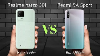 Realme Narzo 50i Vs Redmi 9A Prime √ Full Comparison √ Best Camera Smartphone √ Price in India