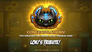 Season Hub (lokis tribute) Upgrading to Premium Alpha pass | Dragons: Rise of Berk