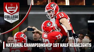 National Championship: TCU Horned Frogs vs. Georgia Bulldogs | First Half Highlights