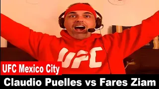 UFC Mexico City: Claudio Puelles vs Fares Ziam REACTION