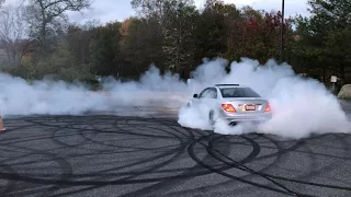 Bmw M5, C63 Amg And Sts V donuts freestyle
