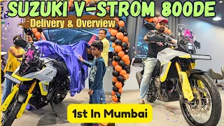 Taking Delivery Of Mumbai's 1st Suzuki V-Strom 800DE | Overview, Price, Exhaust Note, Features !