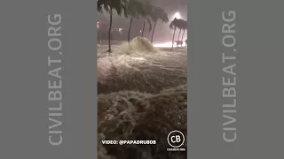 Flash Flooding On Kalanianaole Highway April 13, 2018