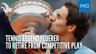 Tennis legend Federer to retire from competitive play