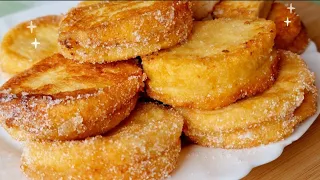 APPLE CAKES WITH MOLD BREAD, IN 5 MINUTES, WITH 4 APPLES🍏 AND BREAD | DELICIOUS🤤