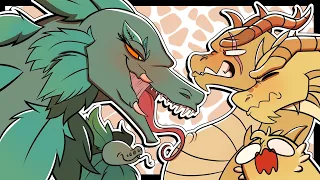 Biollante's Lick Attack On King Ghidorah (Godzilla Comic Dub)