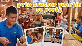 GATE CRASHER QUENTIN SA PARTY NI NINONG ARIEL AT NINANG GELLI | CANDY AND QUENTIN | OUR SPECIAL LOVE