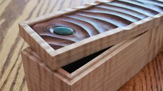 Beautiful Wood Box // How To Make a Textured Wooden Box