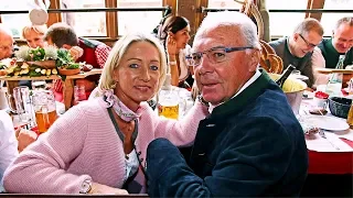 Franz Beckenbauer and his wife Heidi Burmester