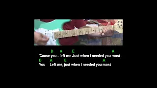 Just When I Needed You Most (Randy VanWarmer) guitar chords and lyrics