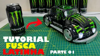 ✅(PASSO A PASSO) FUSCA DE ♻ LATINHA TUTORIAL [PARTE 01]