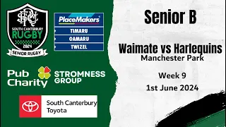 Senior B: Waimate v Harlequins 1st June 2024