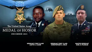 Medal of Honor Ceremony: Sgt. 1st Class Cashe, Sgt. 1st Class Celiz, and Master Sgt. Plumlee