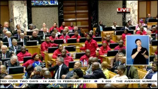 EFF demand President Zuma leaves the house #SONA2017