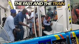 Taking the New Lagos Blue Rail during Rush Hour