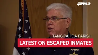 TPSO Chief Jimmy Travis gives update on 4 inmates that escaped parish jail