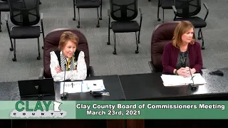 Clay County MN Board of Commissioners 3/23/21