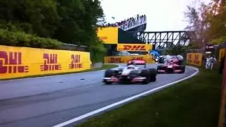 Canadian F1 GP Marshall falls over