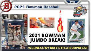 UCB - 2021 Bowman Jumbo Break - A Few Spots Left for 2021 Diamond King Mixer!