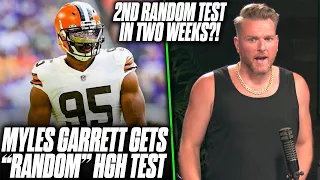 Myles Garrett Gets Tested For HGH After Going Sleeveless (Again) | Pat McAfee Reacts