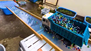 Water Marble Run ☆ Toyota Motor Dump Truck