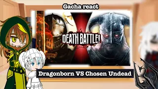 Skyrim react to "Dragonborn VS Chosen Undead" [RU/EN]