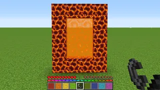 nether portals with all different hearts in Minecraft