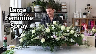 How To Make A Large Spring Double Ended Spray Using Feminine Flowers