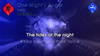 Hersi - "One Night's Anger" (Albania) - [Karaoke version]