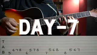 DAY - 7 | Spider Walk Guitar Finger Exercise | 30 Days Challenge