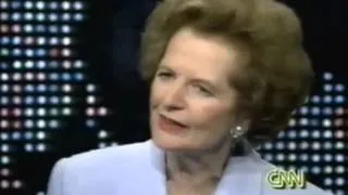 Margaret Thatcher on Larry King