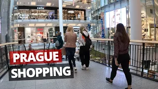 Palladium Shopping Center Prague, 5 floors, 150 stores walking tour