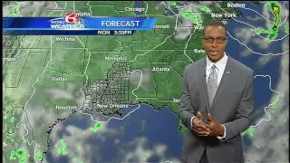 Monday: Partly cloudy and mild