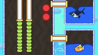 save the fish / pull the pin level save fish game pull the pin mobile game android game puzzle game