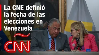 Las elecciones presidenciales de Venezuela serán el 28 de julio, anuncia el CNE