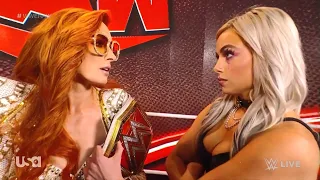 720pHD: WWE RAW 2021.11.01 - Becky Lynch Backstage Segment ft .Liv Morgan