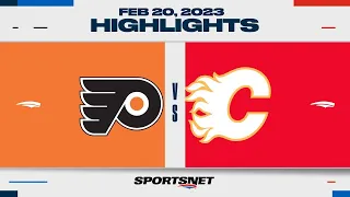 NHL Highlights | Flyers vs. Flames - February 20, 2023