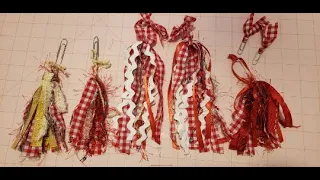 It's Tassel Tuesday #tasseltuesday How to Create Tassels from Thrifted Fabric & Fibers Junk Journals