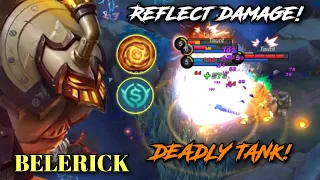 100% REFLECT DAMAGE! Totally Destroy The Enemy! Belerick Gameplay | Belerick Best Build 2023 | MLBB