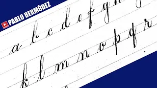 ✔ Como Escribir el Abecedario en Caligrafía 🅸🅽🅶🅻🅴🆂🅰 o Copperplate con Lápiz | Pablo Bermúdez