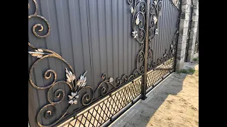 Ворота 2 шт +калітка how to make a beautiful gate