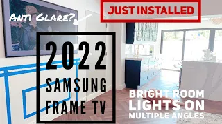 Samsung Frame TV(2022) Just Installed in Super Bright Room - Mind Blown