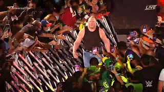 Brock Lesnar returns live crowd reaction 2021