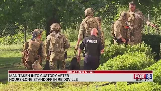 Man taken into custody after hours-long standoff in Reidsville