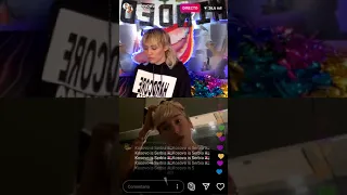 Miley Cyrus & Dua Lipa hanging out on IG live (Bright Minded) 03-25-20