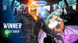 MARVEL VS CAPCOM INFINITE ARCADE MODE WITH GHOST RIDER AND MORRIGAN