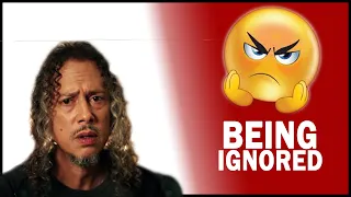 KIRK HAMMETT (METALLICA) GETS REALLY ANGRY AT BEING IGNORED (FUNNY MOMENT)