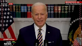 US President Joe Biden announces a ban on Russian oil imports